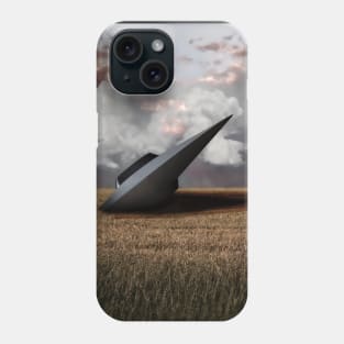 Retro Sci - fi. Crashed UFO Phone Case