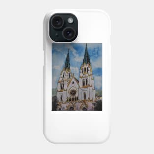 St John the Baptist Church religious art print Phone Case