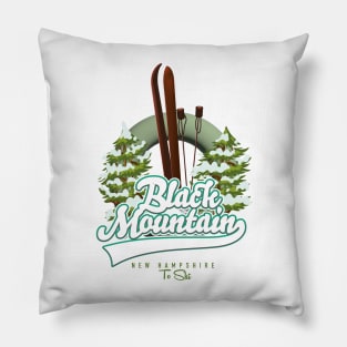 Black Mountain New Hampshire Ski logo Pillow