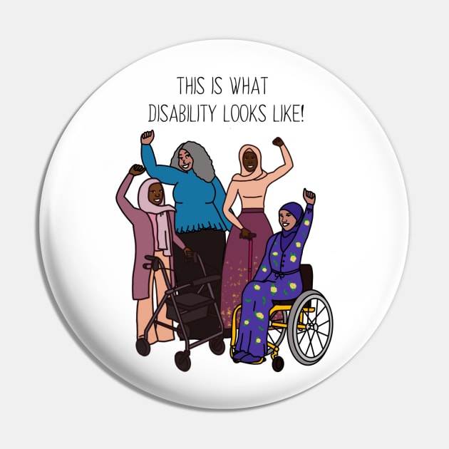 This Is What Disability Looks Like Group Photo Pin by Dissent Clothing