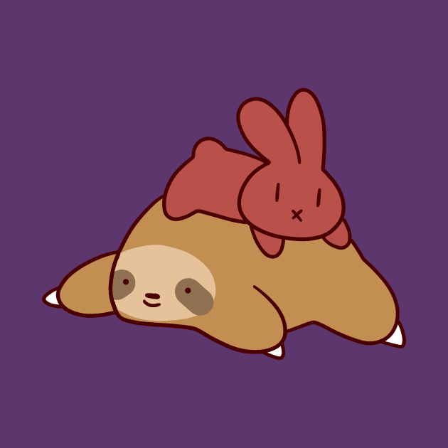 Sloth and Bunny by saradaboru