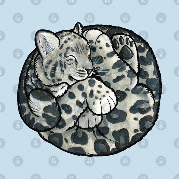 Snow leopard cub by animalartbyjess