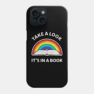 90s Rainbow Take a Look It's In a Book Cool Phone Case