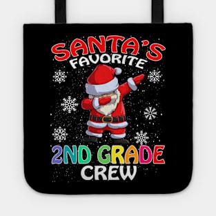 Santas Favorite 2Nd Grade Crew Teachers Christmas Tote