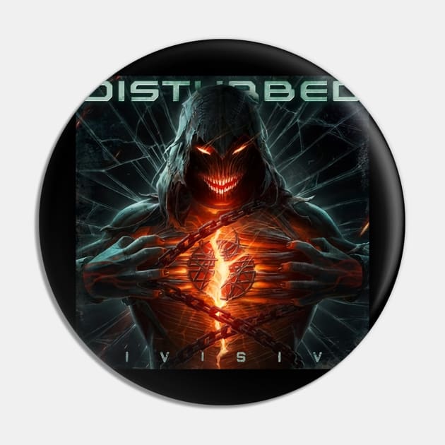 Divisive - Disturbed Pin by Lula Pencil Art