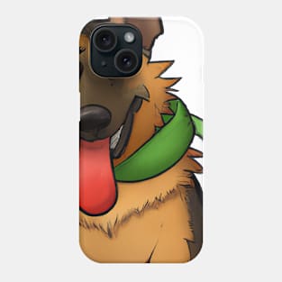 Cute German Shepherd Drawing Phone Case