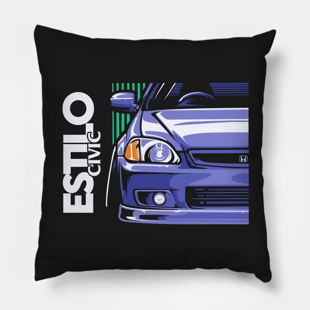 Civic Estilo Pillow by Ajiw