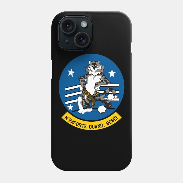 F-14 Tomcat - N'Importe Quand, Bebé! - Clean Style Phone Case by TomcatGypsy