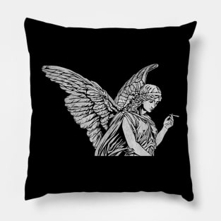 Smoking Angel (W) Pillow