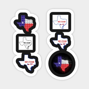 Texas Proud Design Pattern Magnet