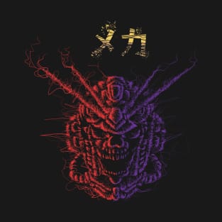 Scribble Mecha Skull T-Shirt