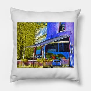 Roadside Cafe Pillow