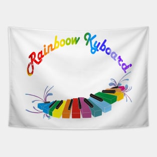 Colorful Rainbow Kyboard Tapestry