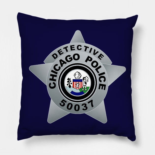 CHICAGO P.D. BADGE - 50037 - ALVIN OLINSKY - ELIAS KOTEAS Pillow by emilybraz7