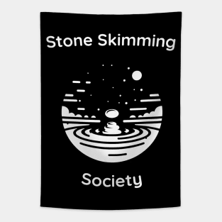 Stone Skipping Society Skimming Tapestry