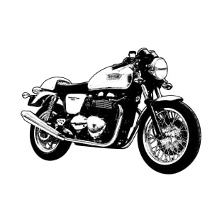 Thruxton 900 Cafe Racer Sketch Art T-Shirt