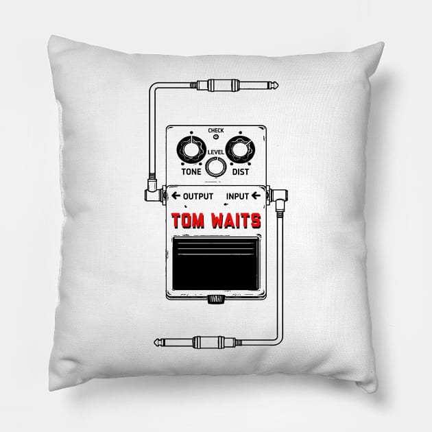 Tom Waits Pillow by Ninja sagox