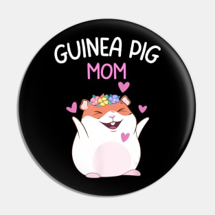 Guinea Pig Mom Cute Mother's Day Women Girls Guinea Pig Mom Pin