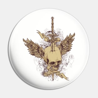 Glory or Death - Crimson Crusaders Skull Pin