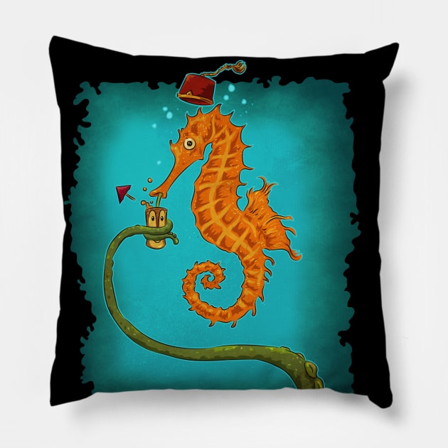 Drinking Buddies Pillow by zerostreet