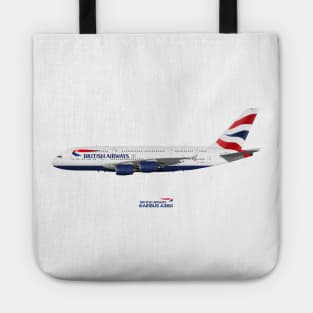 Illustration of British Airways Airbus A380 Tote