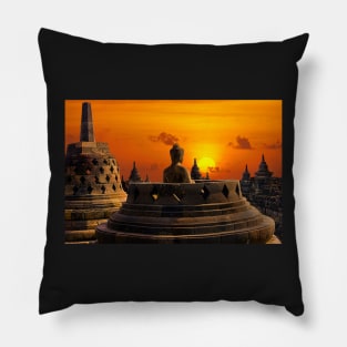 Sunrise Borobudur. Pillow