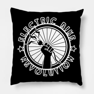 Electric Bike Revolution Pillow