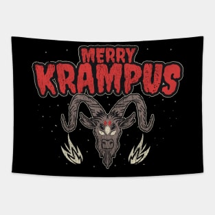 merry-krampus Tapestry
