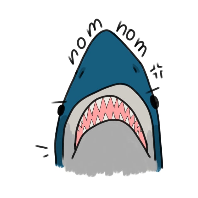 Nom nom shark by maramyeonni.shop