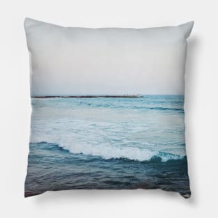 Calm Ocean Waves Pillow