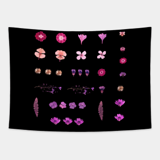 Dried pink flowers colorful Tapestry