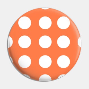 Polka dots retro ornament Pin