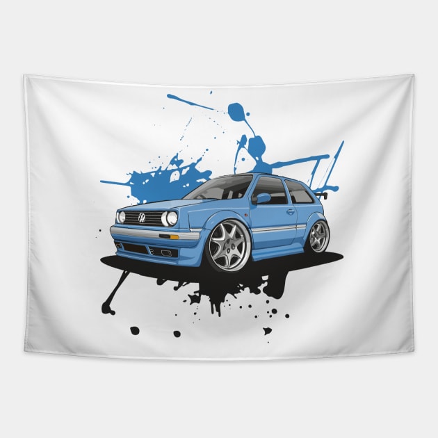 Customized Classic Cars Tapestry by irfankokabi