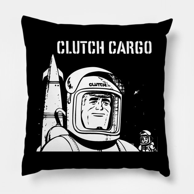 Clutch Cargo on the Moon Pillow by JSnipe