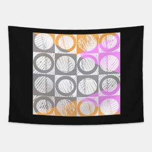 Circles And Squares Tapestry