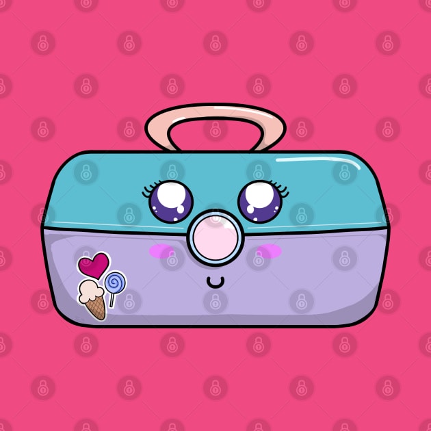 90's Kawaii Makeup Case by Nirelle