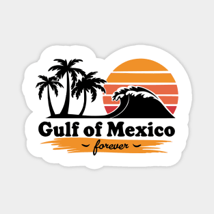 Gulf-of-Mexico-Retro-Vintage-Beach Magnet
