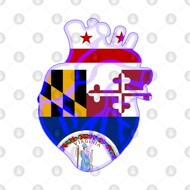 DMV Flag Heart by kmtnewsman