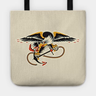 eagle & anchor traditional tattoo Tote