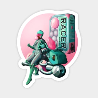 Racer Bubblegum Magnet