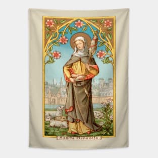 Saint Genevieve of France: For all the Saints Series Tapestry