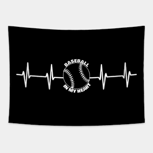 funny baseball Tapestry