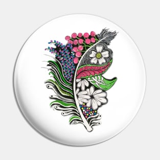 Blooming Feather Pin