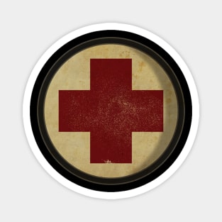 Vintage Medic Cross Magnet