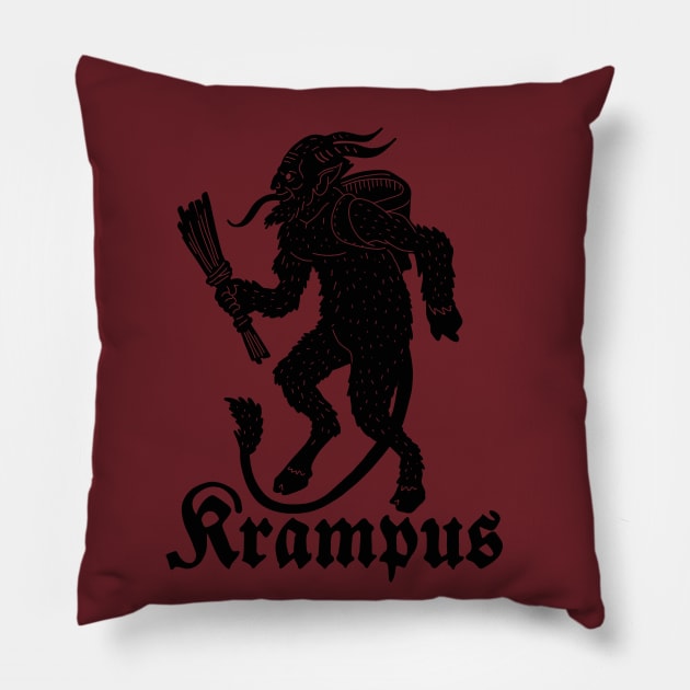 Krampus Pillow by valentinahramov