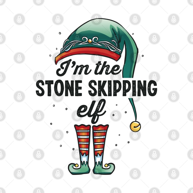 I'm the Stone skipping Elf Christmas Gift Xmas by qwertydesigns