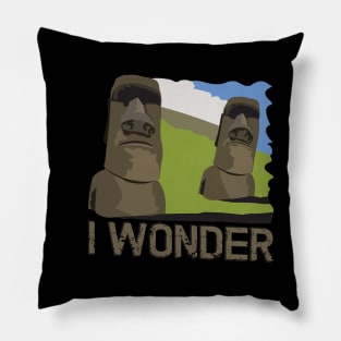 Easter island heads Pillow