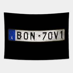 B0N - 70V1 Car license plates Tapestry