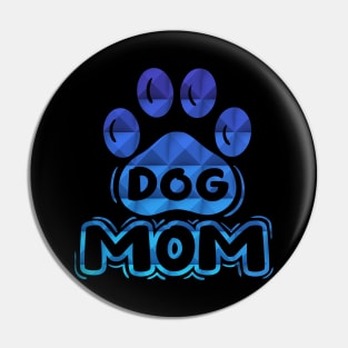 Dog Mom Paw Prints Pin