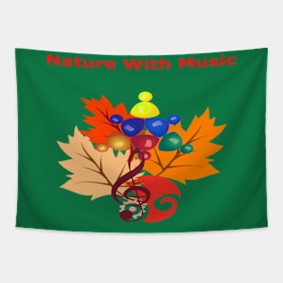 Nature with music Tapestry